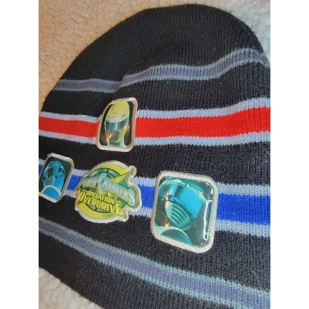 VTG RARE Power Rangers Mighty Morphin Beanie Hat Youth 90s Operation Overdrive